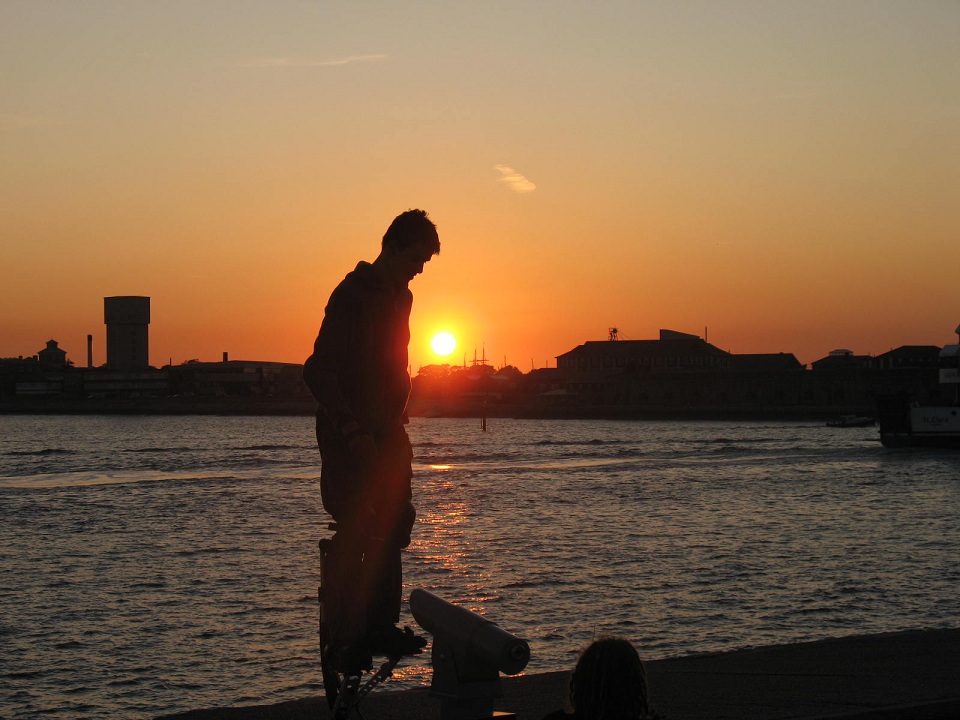Me at the 'Hotwalls' in Portsmouth