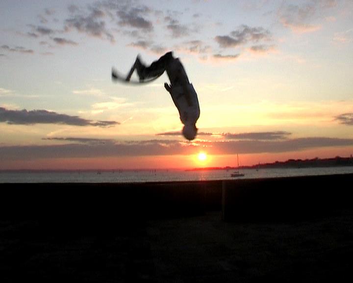 Joe Legg Sunset backflip
