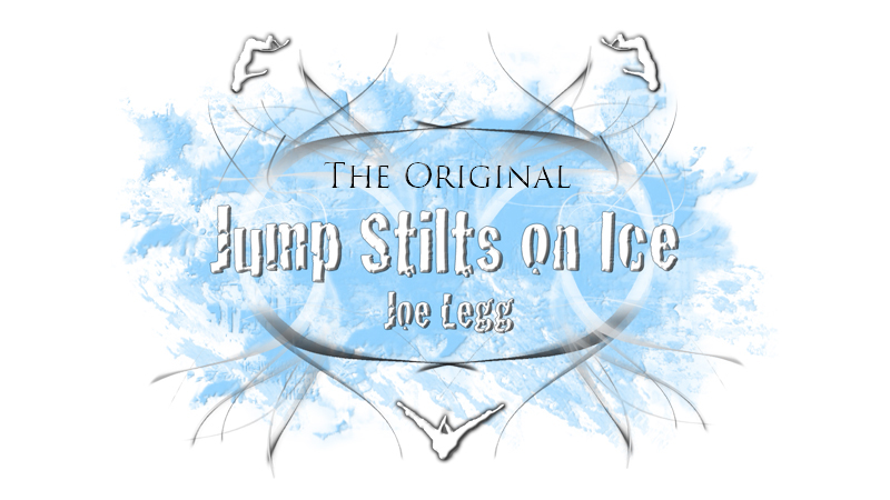 Joe legg , jump stilts on ice