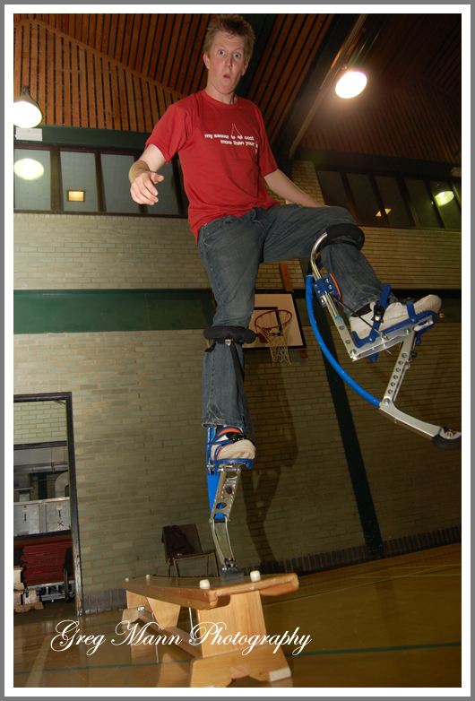 jon droping of a bench