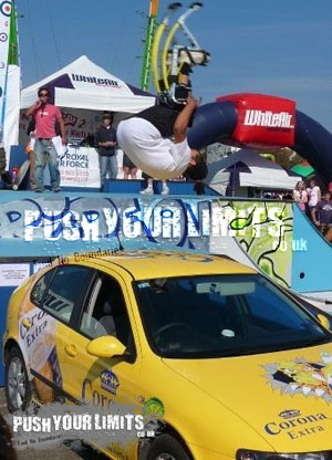 Brucie flip over car