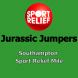 Jurassic Jumpers Powerbocking the Sport Relief Mile at Southampton.